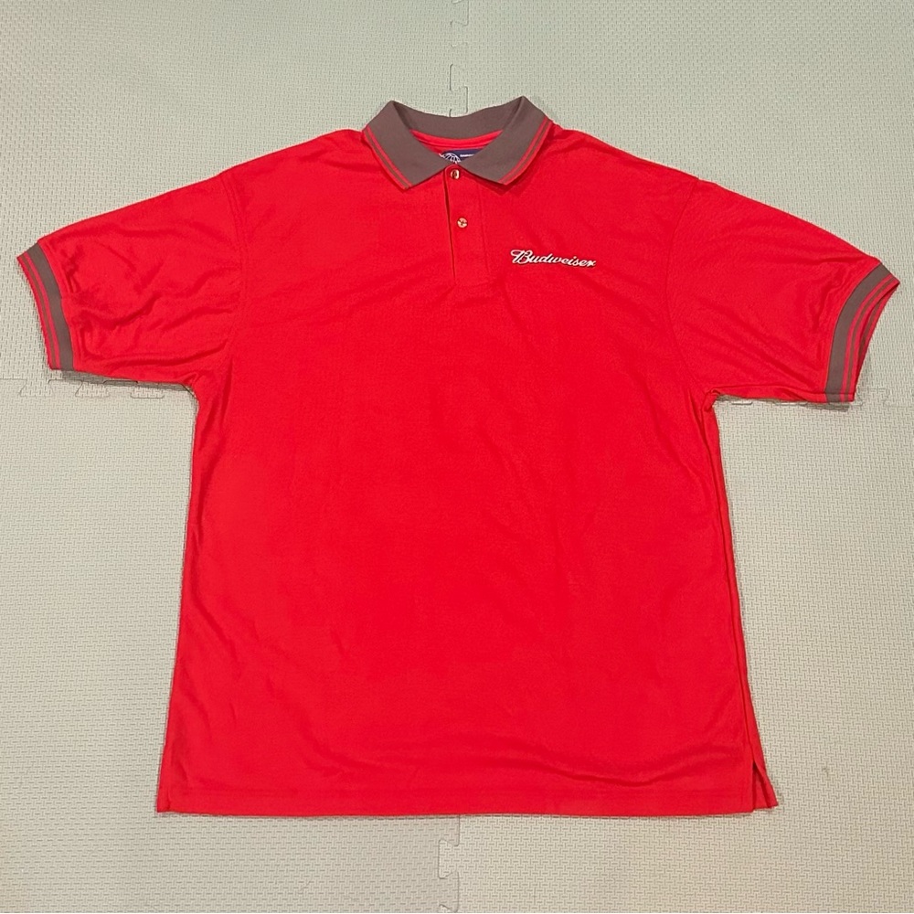 Budweiser Beer Polo Shirt Size Large